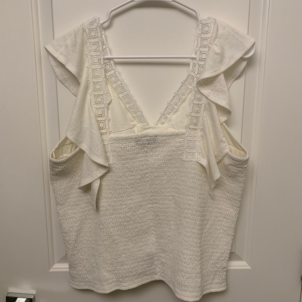 NWOT Sparkly Ruffle Tank - Picture 2 of 3
